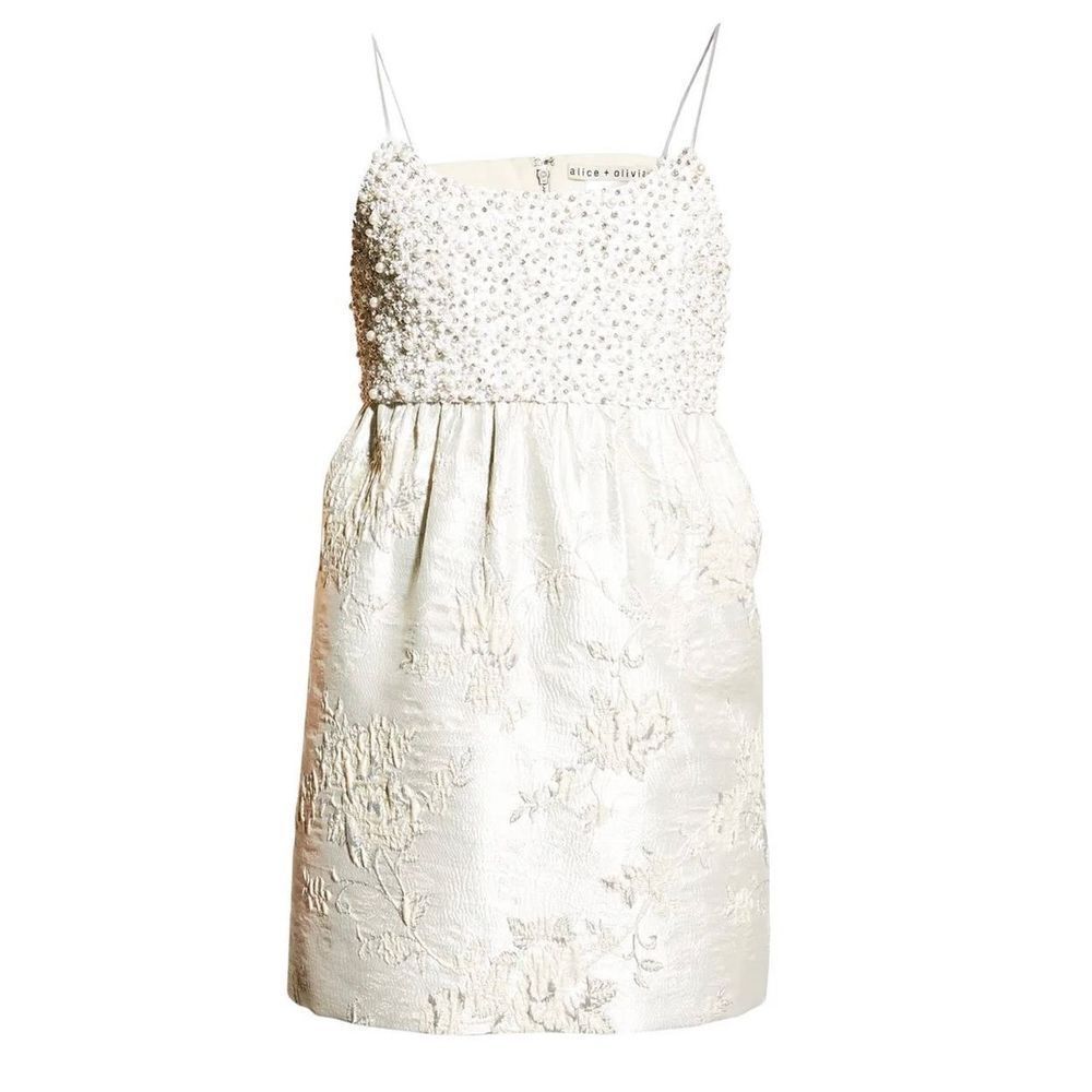 Alice + Olivia Tibby Babydoll Dress beige - Picture 5 of 10